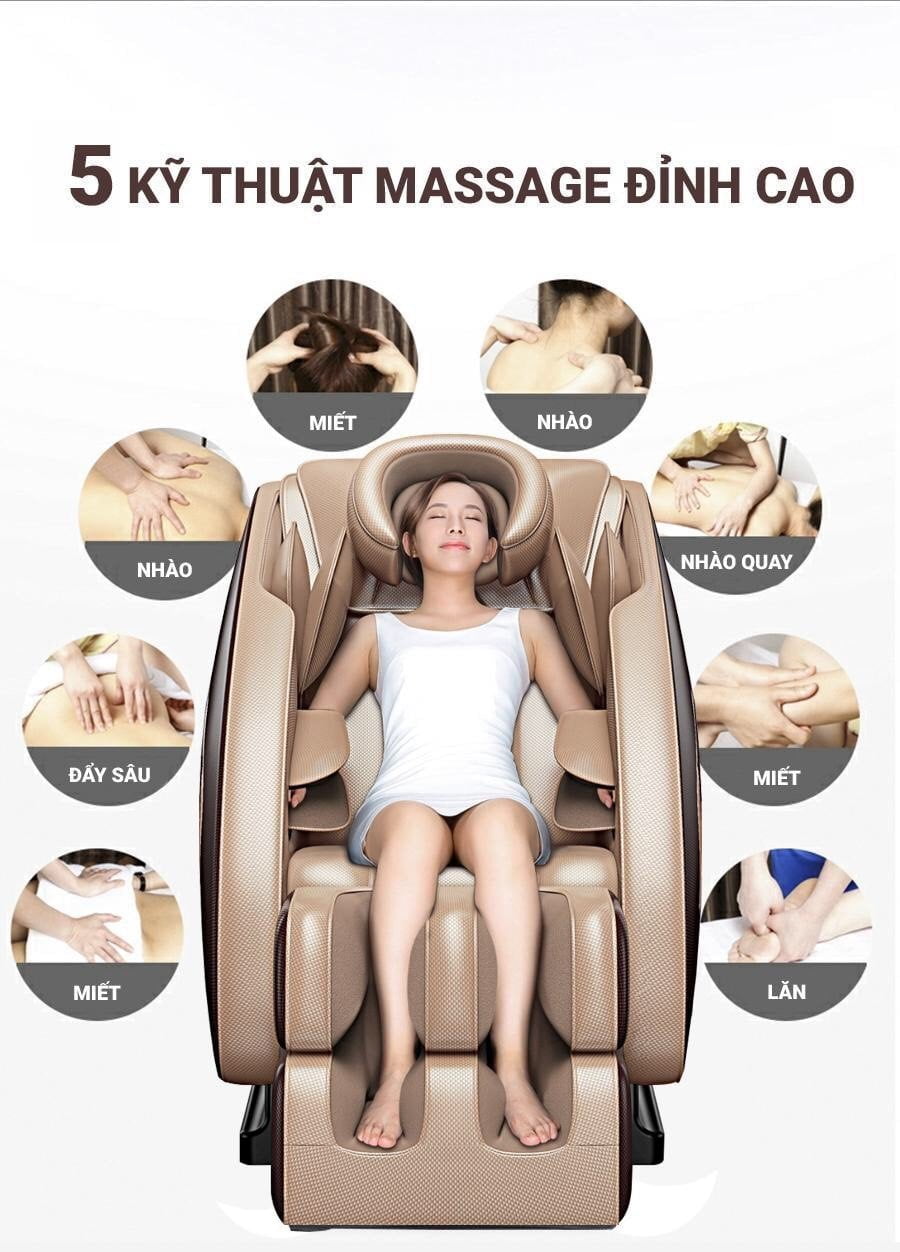 5 kỹ thuật ghế massage OKINAWA NO 5000