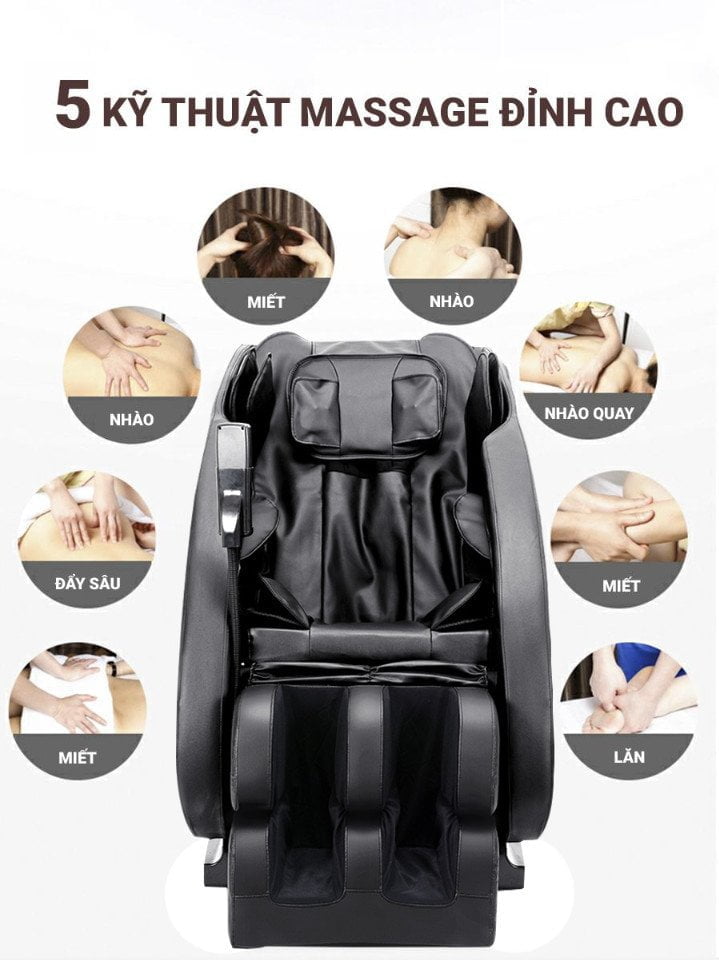 5 kỹ thuật massage ghế massage OKINAWA INC 2000
