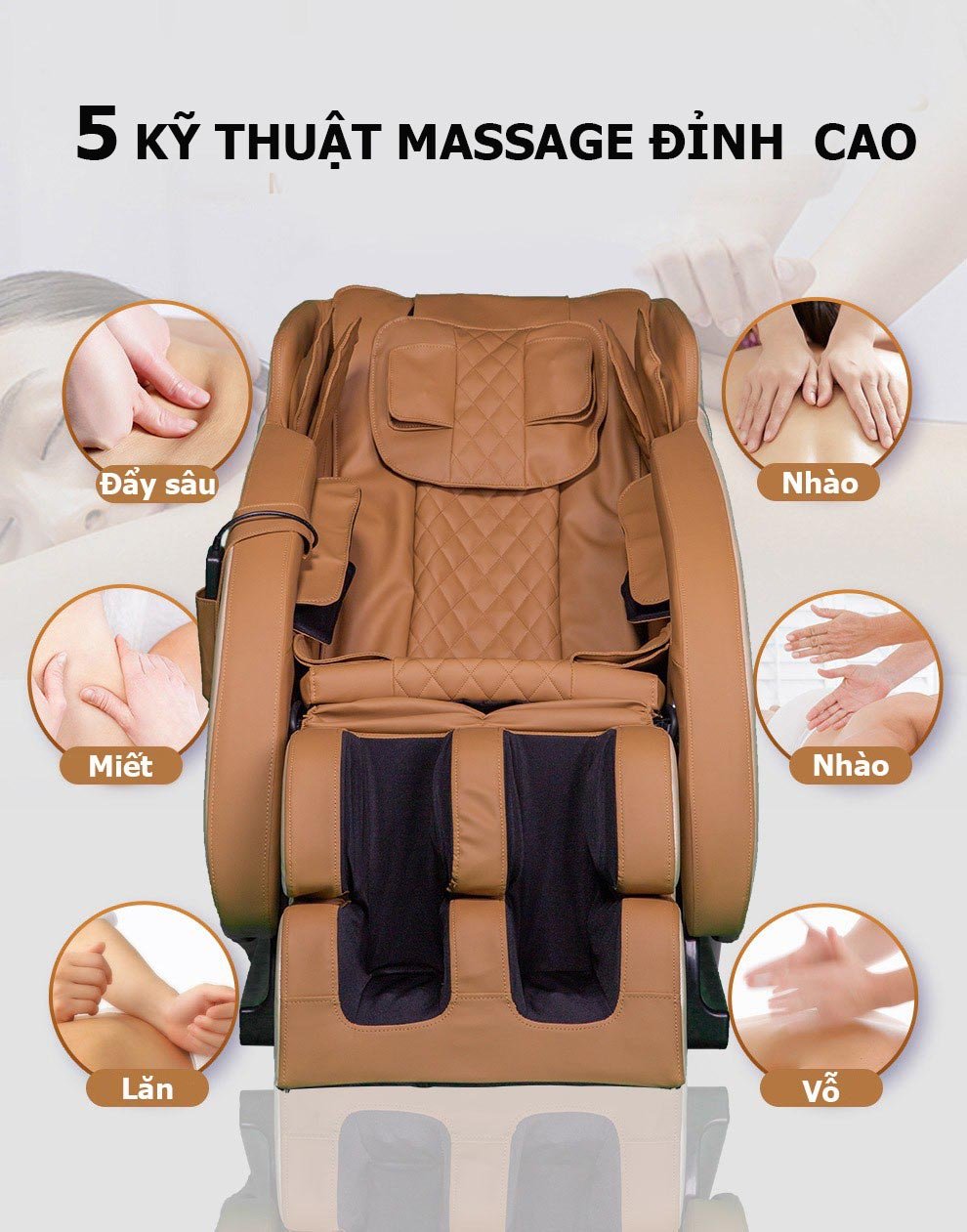5 kỹ thuật massage ghế Massage OKINAWA FJ 9000