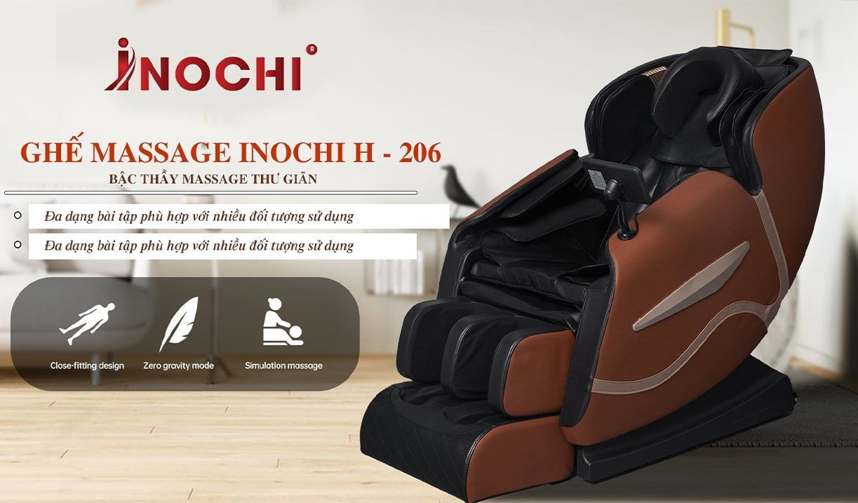 Bài tập ghế massage INOCHI IH - 206