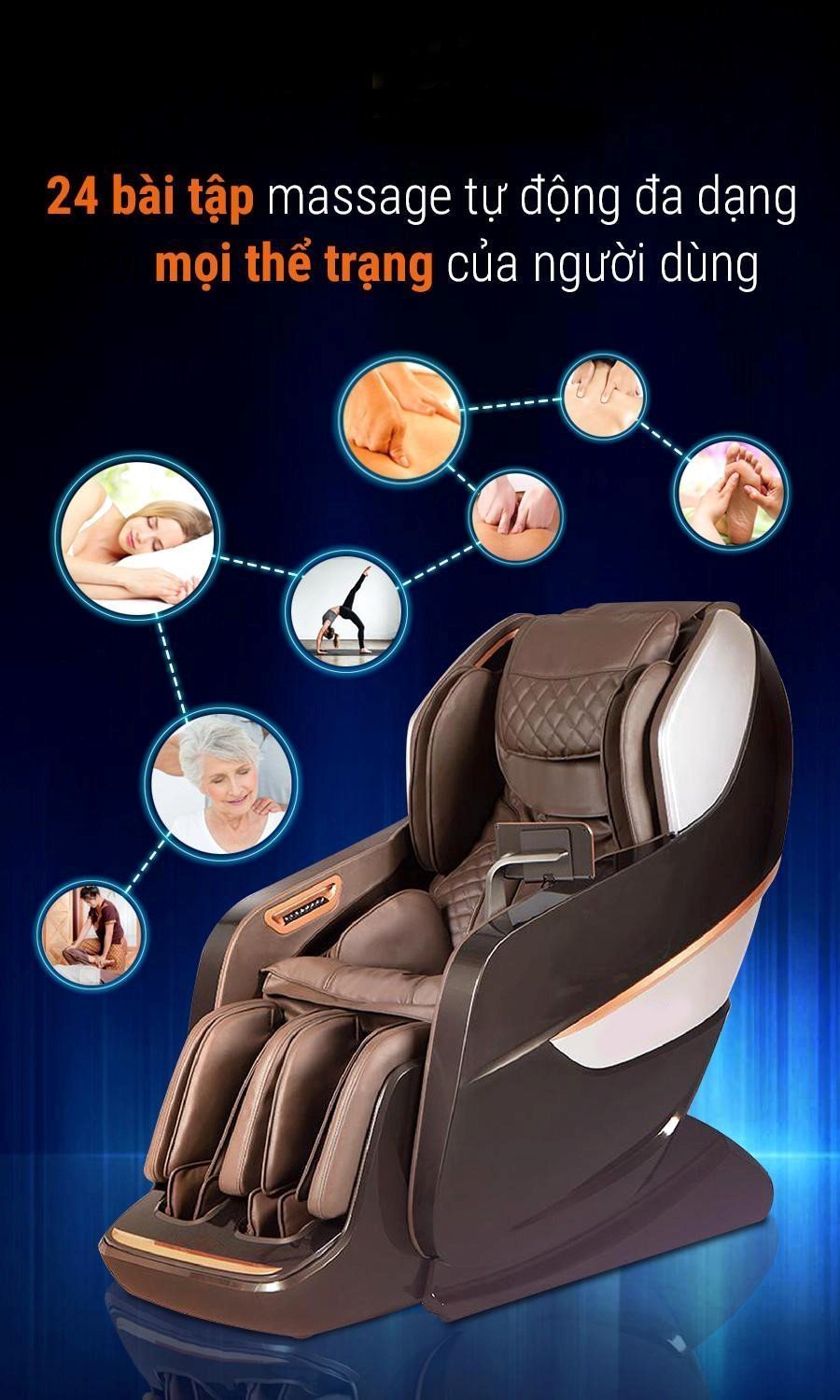 Bài tập ghế massage OKINAWA OS 9000 ( BLACK )