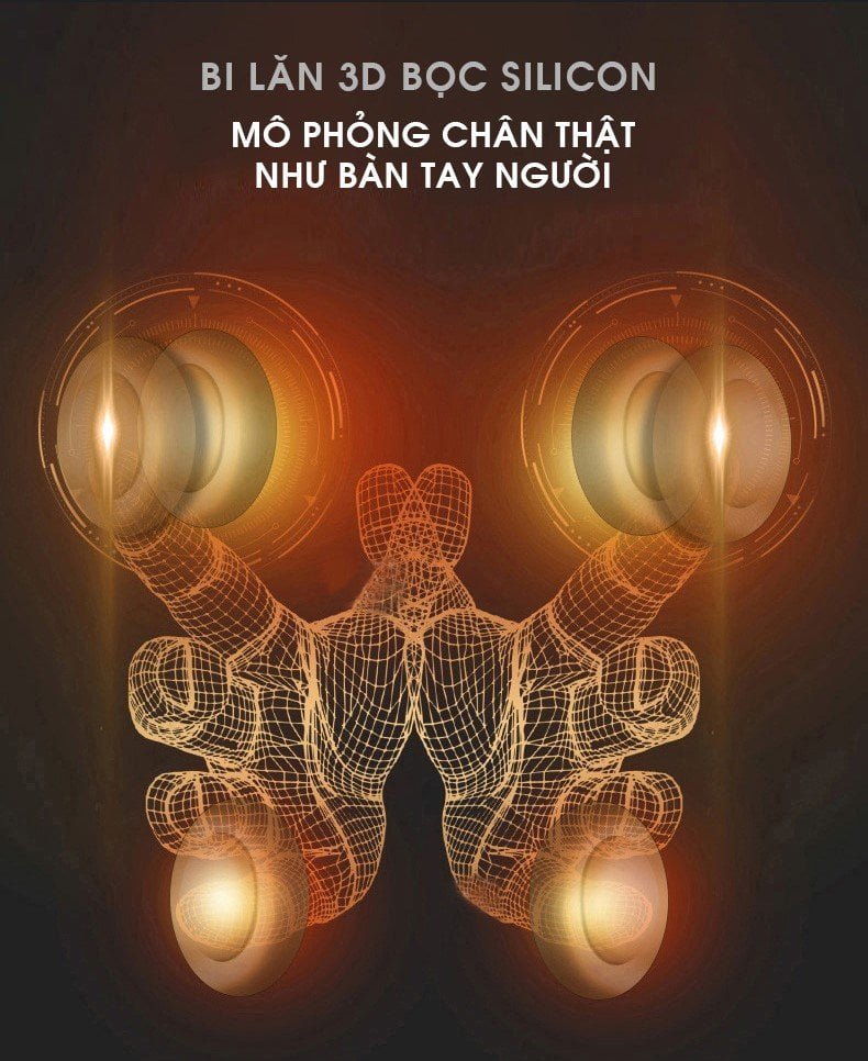 Bi lăn 3D ghế massage OKINAWA JS 46