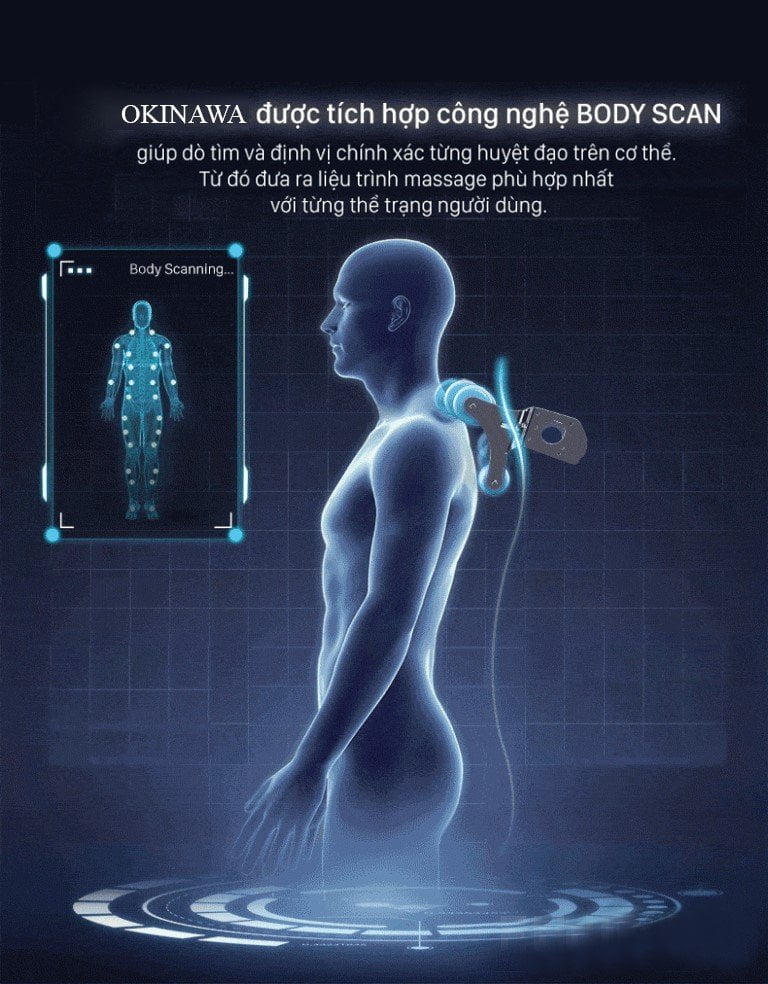 Body scan ghế massage OKINAWA JS 450