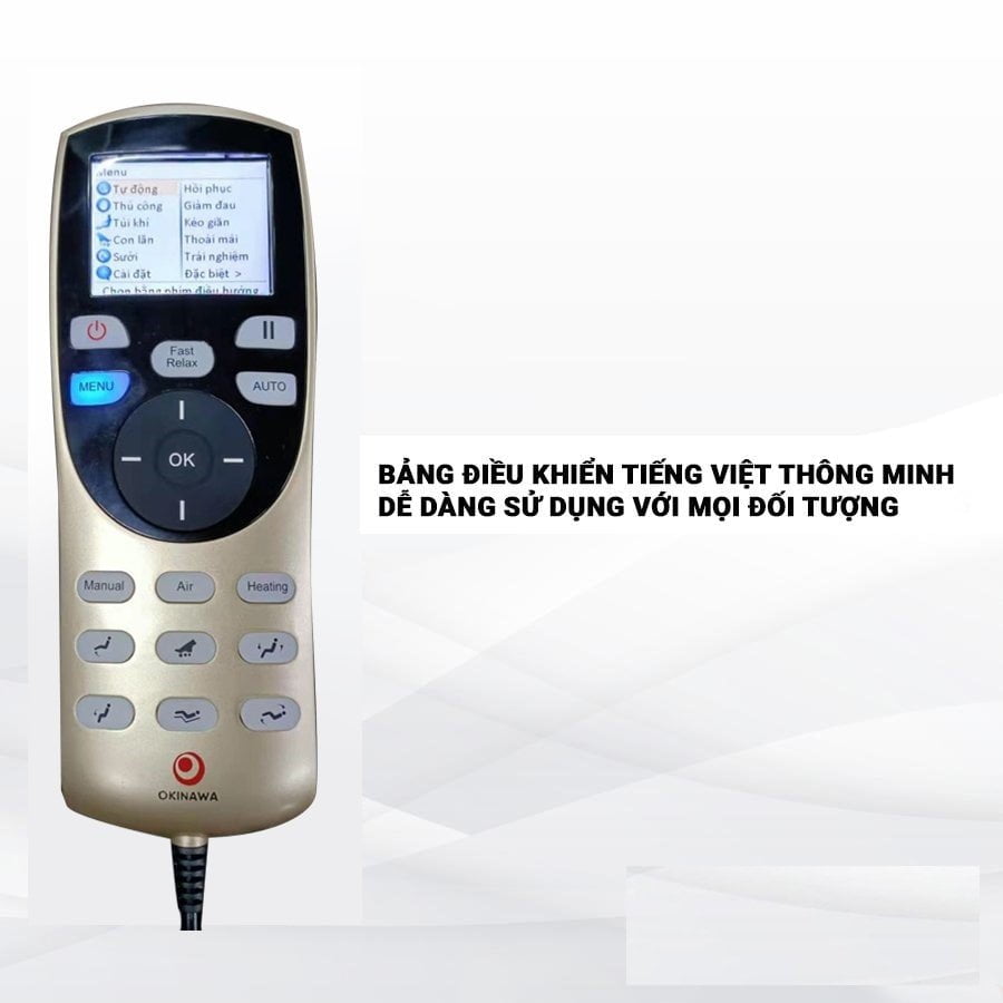 Điều khiển cầm tay ghế massage OKINAWA OS 9500