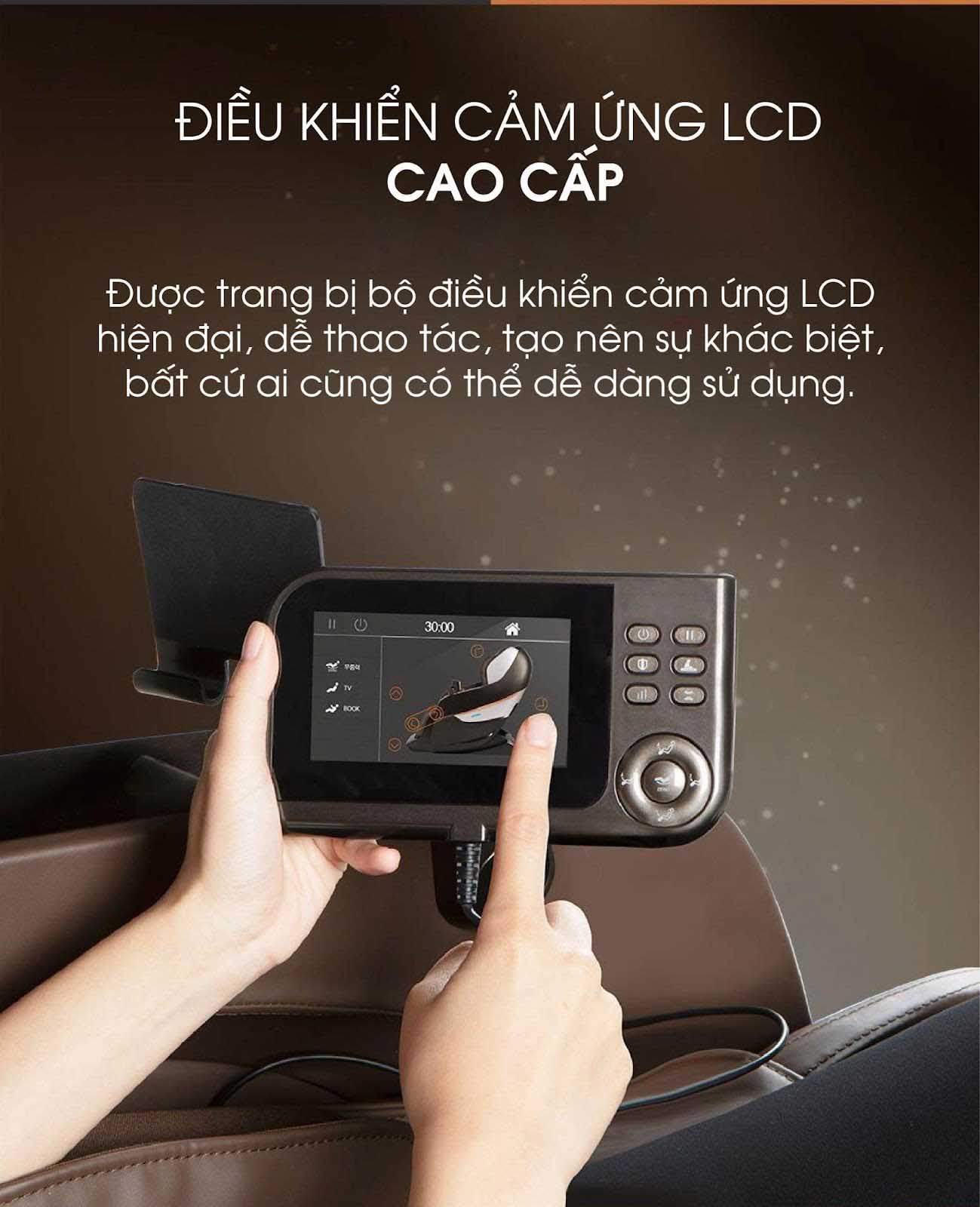 Điều khiển cảm ứng LCD ghế massage OKINAWA OS 3000( BOWN)