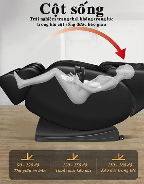 Chế độ không trọng lực ghế massage OKINAWA NO 968