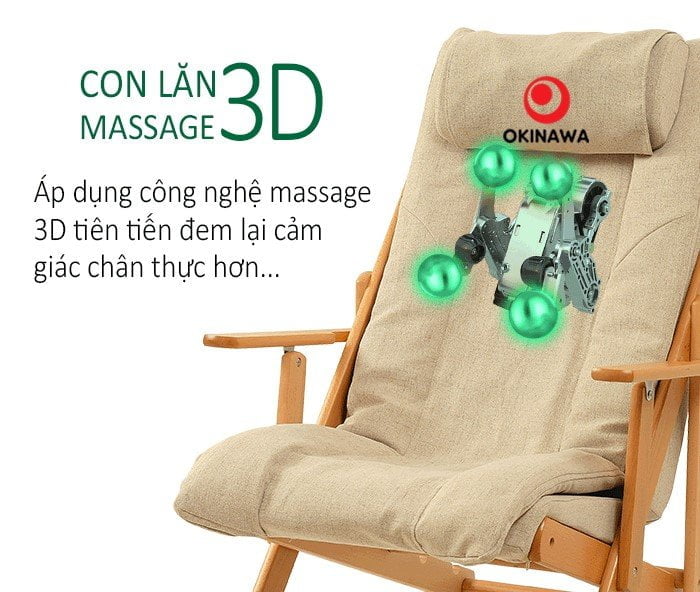 Con lăn 3D ghế massage mini Okinawa JS-99 3D