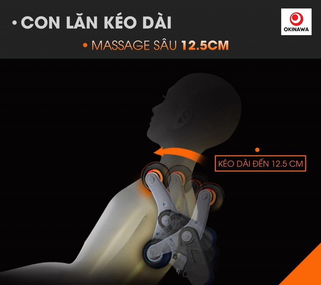 Con lăn massage ghế massage OKINAWA OS 8500