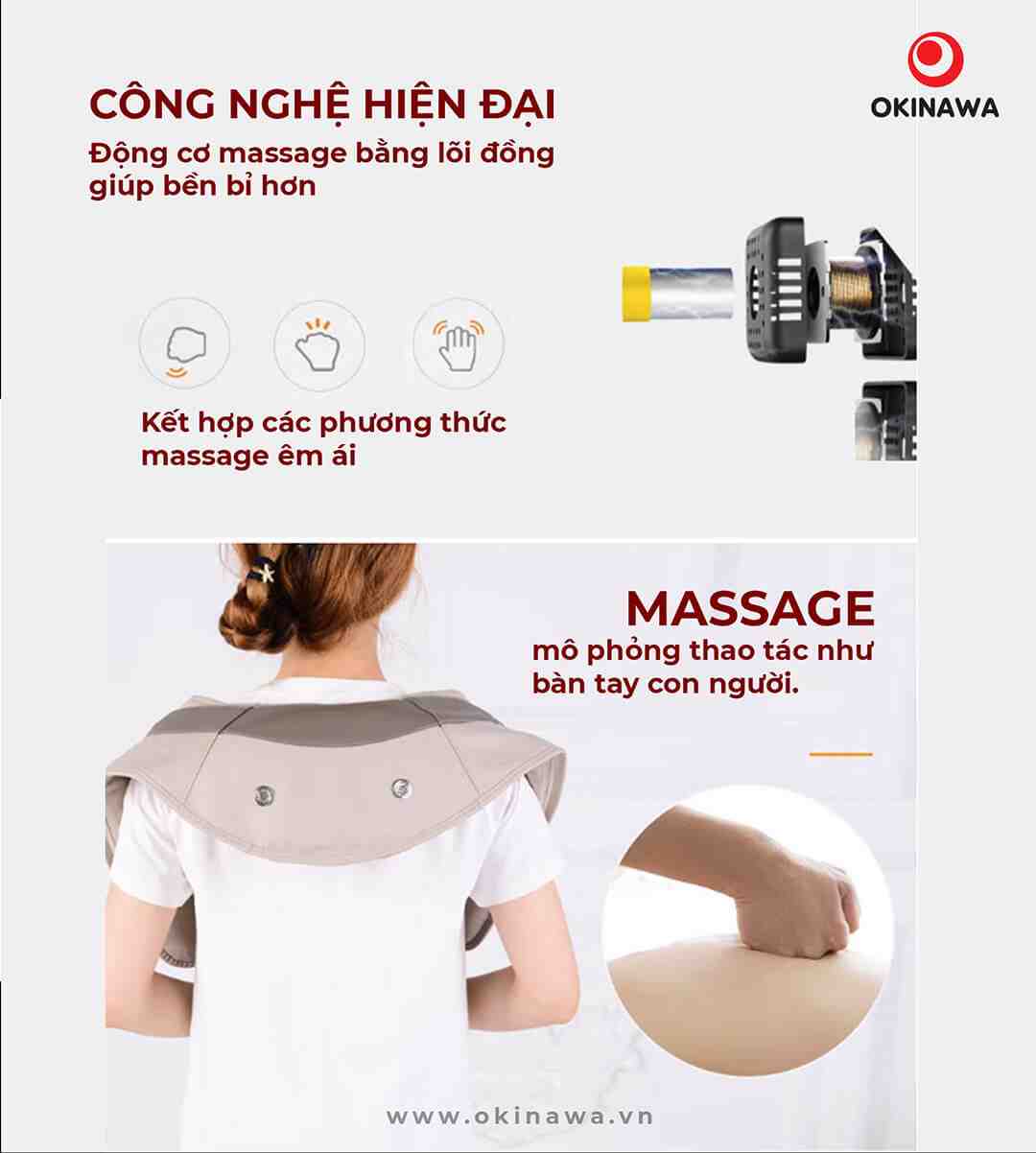 Đai massage vai gáy OKINAWA