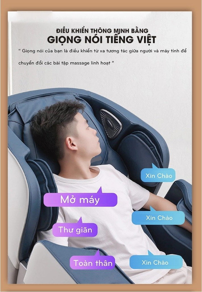 Điều khiển giọng nói ghế massage OKINAWA OS - 685