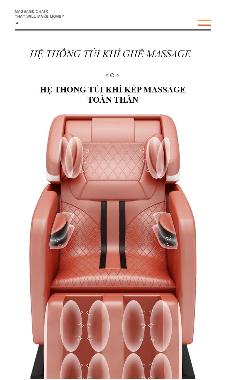 Hệ thống túi khí ghế massage OKINAWA JS 20
