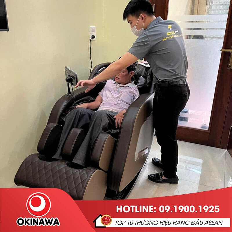 Hướng dẫn khách hàng sử dụng ghế massage Okinawa OS-445