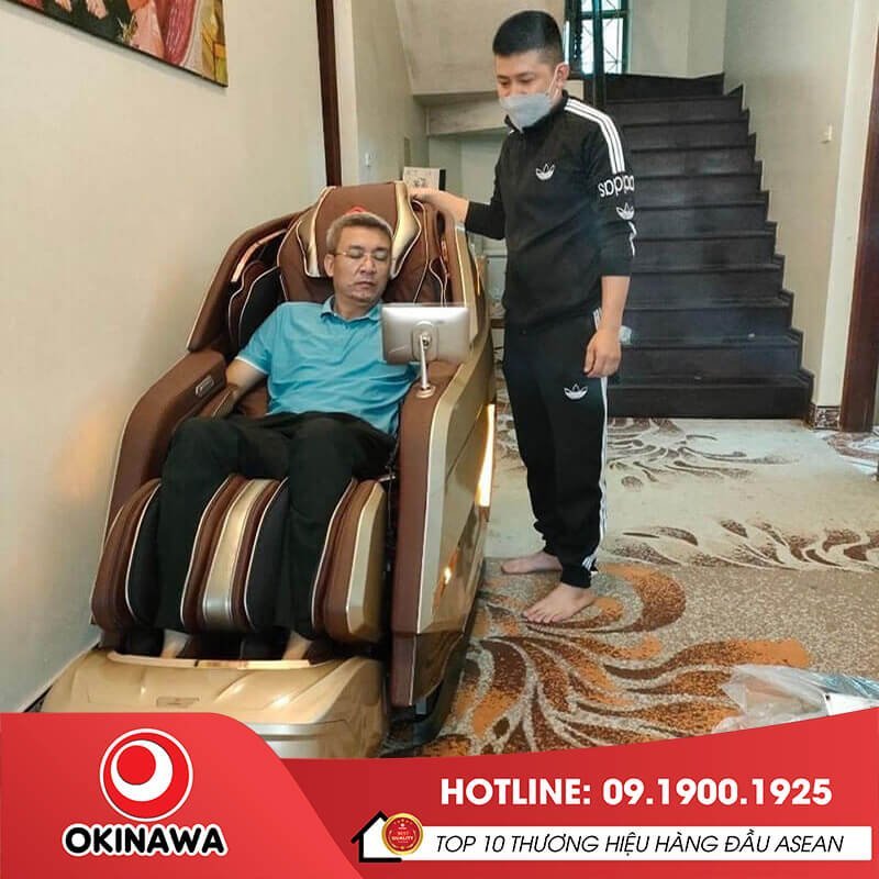 Hướng dẫn khách hàng sử dụng ghế massage Okinawa OS-919