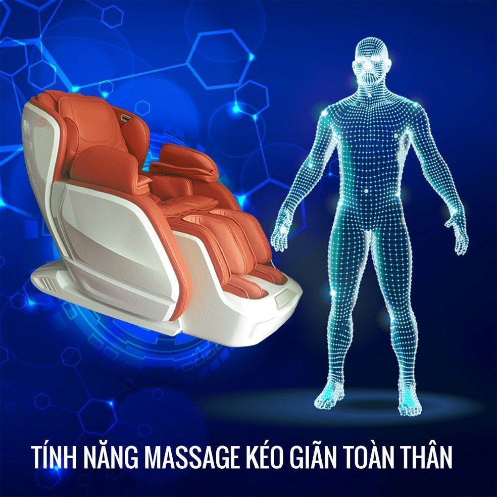 Kéo giãn toàn thân ghế massage OKINAWA JS 501