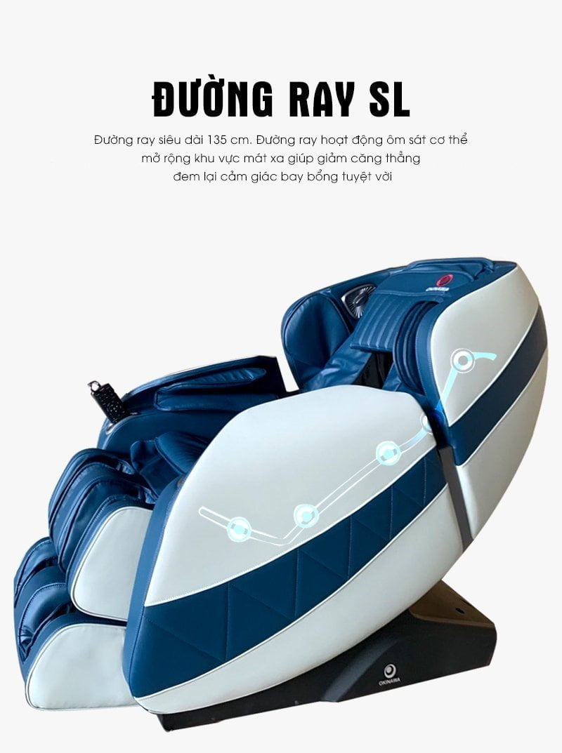 Đường ray SL ghế massage OKINAWA OS 945