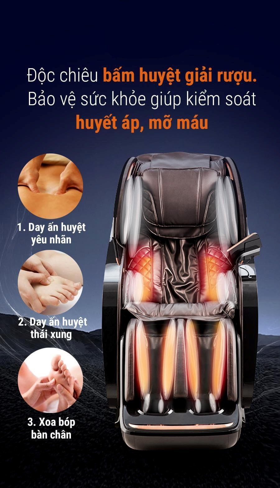 Massage ghế massage OKINAWA OS 9000 ( BLACK )