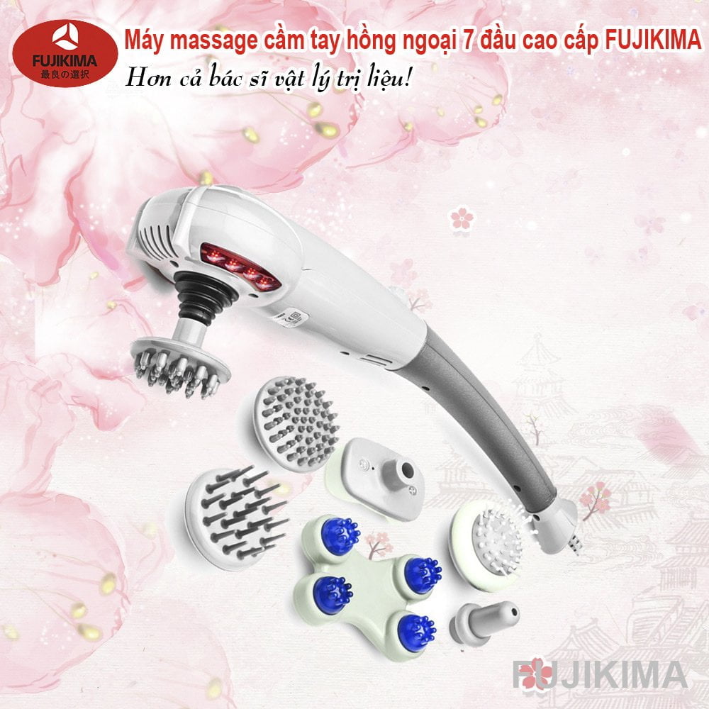 Máy massage cầm tay hồng ngoại 7 đầu cao cấp FUJIKIMA
