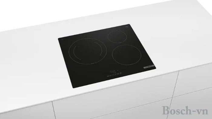 Bếp từ Bosch PUJ61RBB5E thiết kế 3 vùng nấu siêu tiện dụng