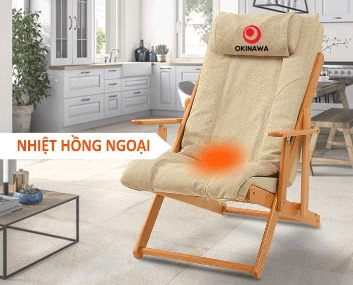 Nhiệt hồng ngoại ghế massage mini Okinawa JS-99 3D