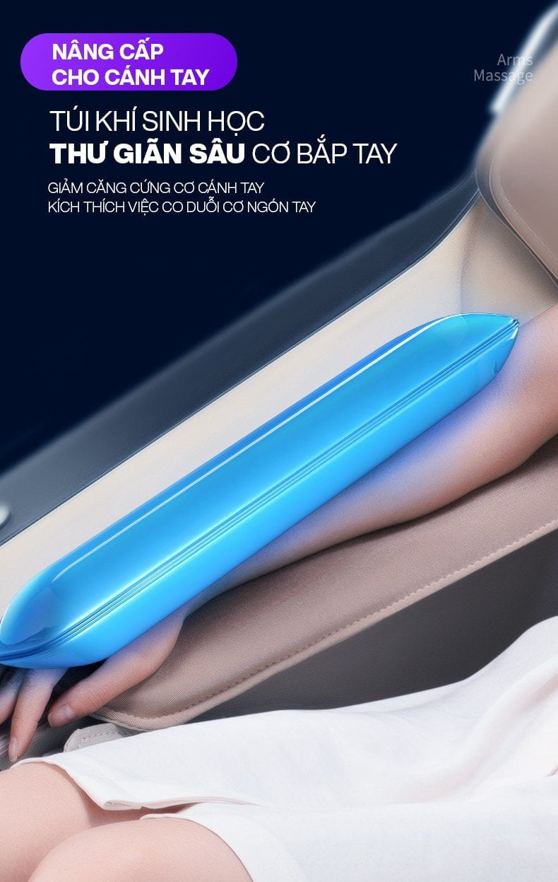 Túi khí cánh tay ghế massage OKINAWA OS - 207