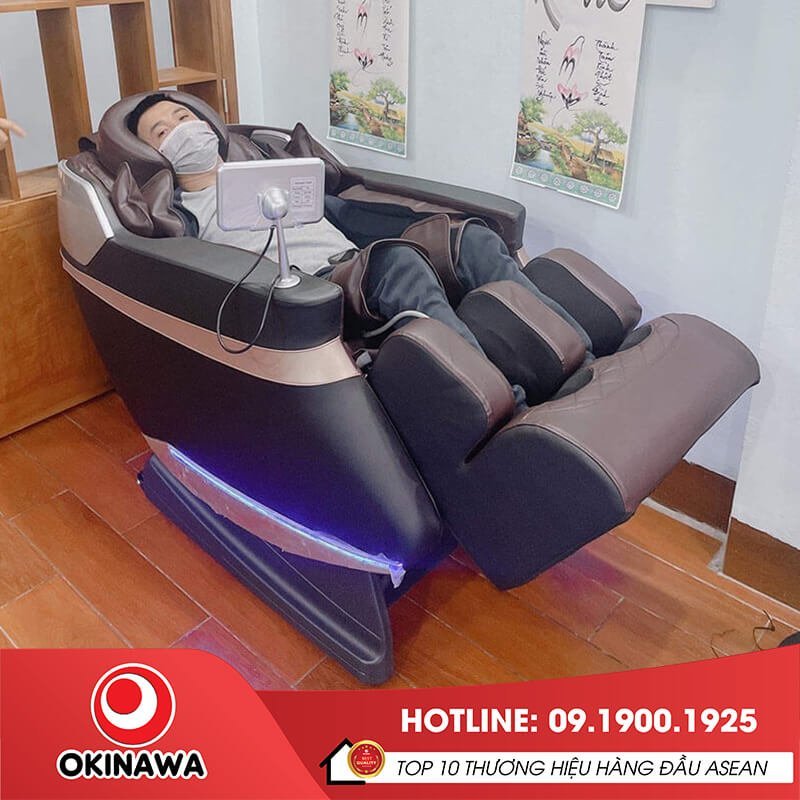Thư giãn với ghế massage Okinawa OS-550 tại nhà
