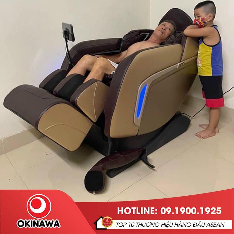 Thư giãn với ghế massage Okinawa OS-555 tại nhà