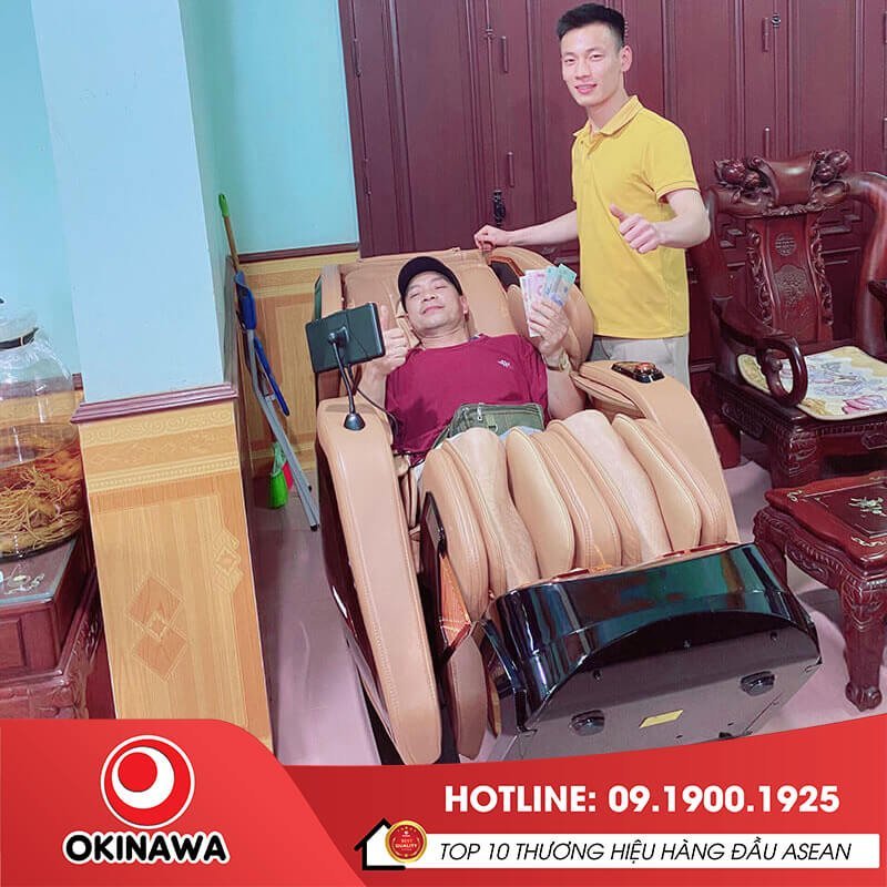 Thư giãn với ghế massage Okinawa OS-801 tại nhà
