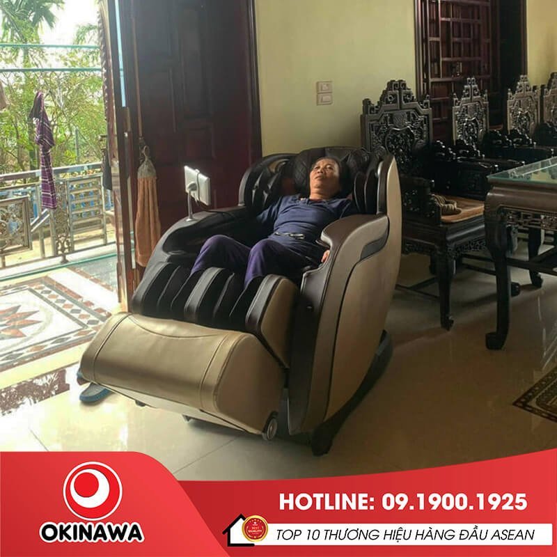 Thư giãn với ghế massage Okinawa OS-885 tại nhà