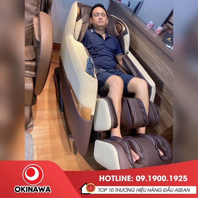 Thư giãn với ghế massage Okinawa OS-950 tại nhà