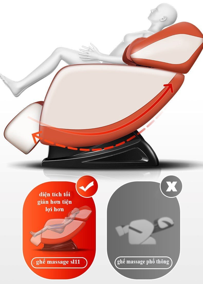 Tiết kiệm không gian ghế massage OKINAWA JS 20