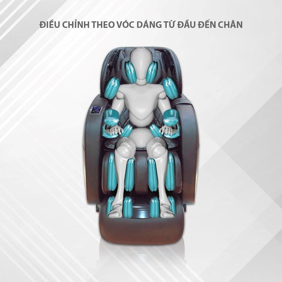 Hệ thống túi khí toàn thân ghế massage OKINAWA JS 999