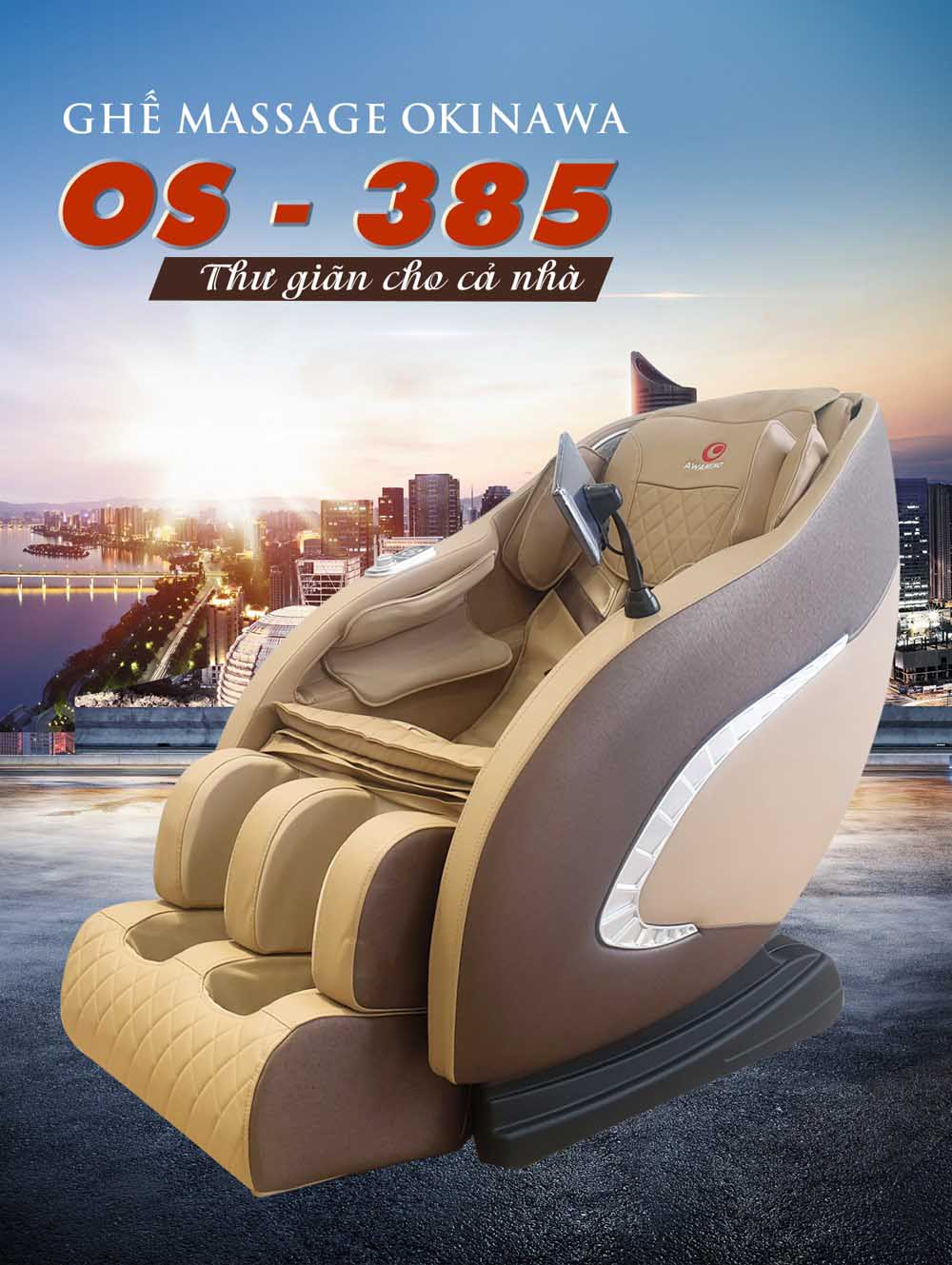 Tổng quan ghế massage OKINAWA OS - 385