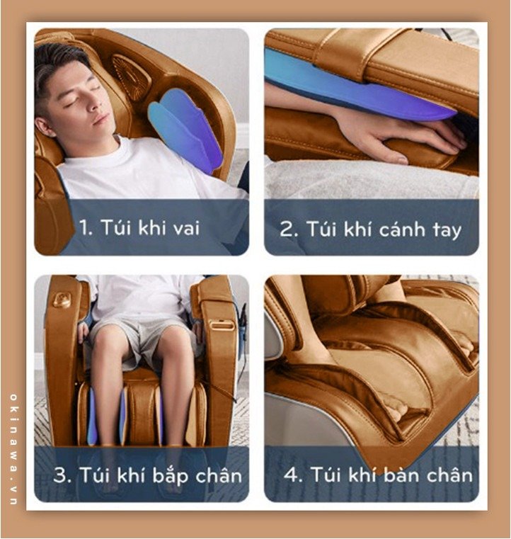 Túi khí ghế massage OKINAWA OS - 685