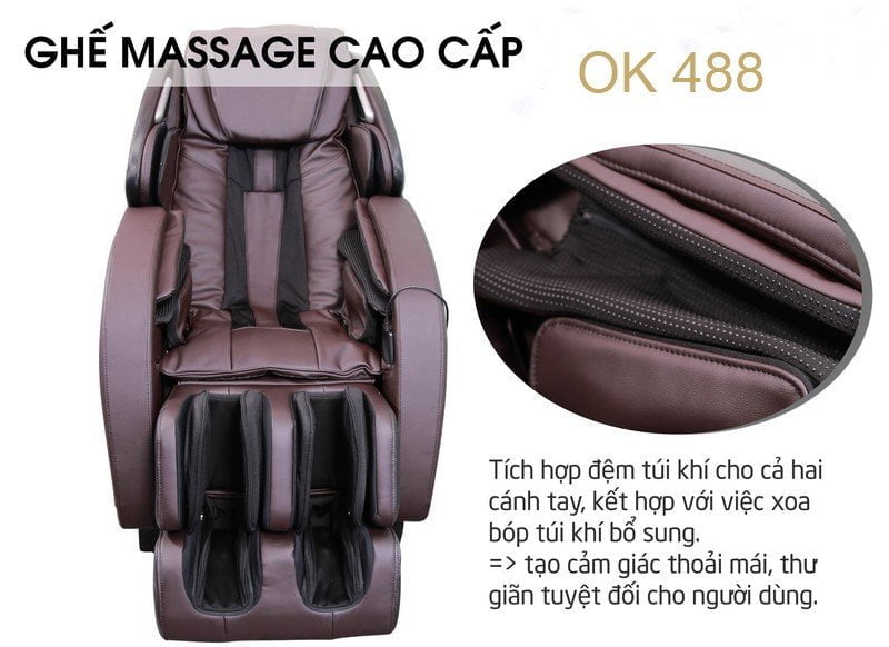 Túi khí tay ghế massage OKINAWA JS 488