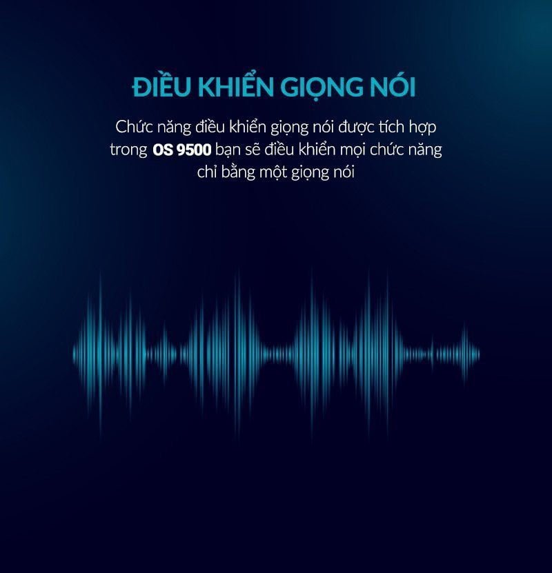 Điều khiển giọng nói ghế massage OKINAWA OS 9500