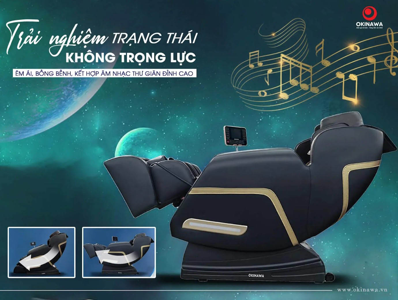Trải nghiệm ghế massage OKINAWA OS - 611