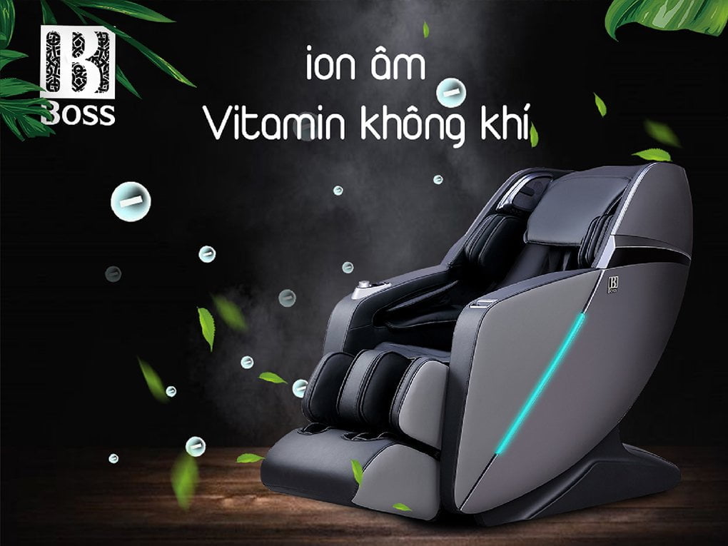 Ghế massage Boss MCB-803 | Massage 4D cùng chế độ Zero Gravity tạo ra lượng ion âm lớn tăng cường sức đề kháng cho cơ thể 