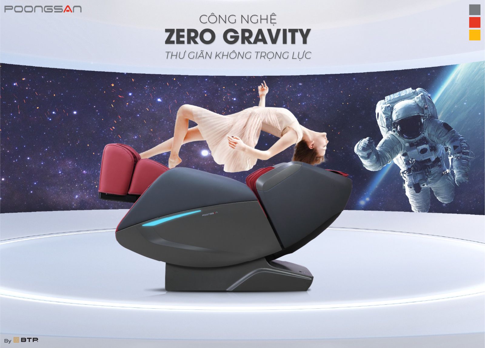 Poongsan MCP-501 sở hữu công nghệ Zero Gravity thư giãn không trọng lực
